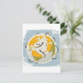 Abstrakte globale Einladungen (Stehend Vorderseite)