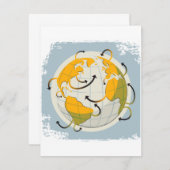 Abstrakte globale Einladungen (Vorne/Hinten)