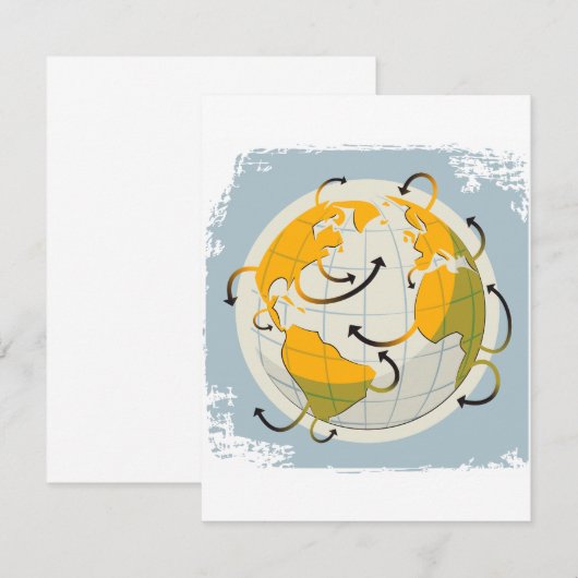 Abstrakte globale Einladungen (Vorne/Hinten)