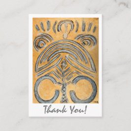 Abstrakte Globe-Künstlerin Danke für Ihre Kunstgal Empfehlungskarte