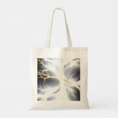 Abstrakte glühende Energieflasche Tragetasche (Rückseite)