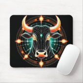 Abstrakte Glühtaurus-Illustration Mousepad (Mit Mouse)