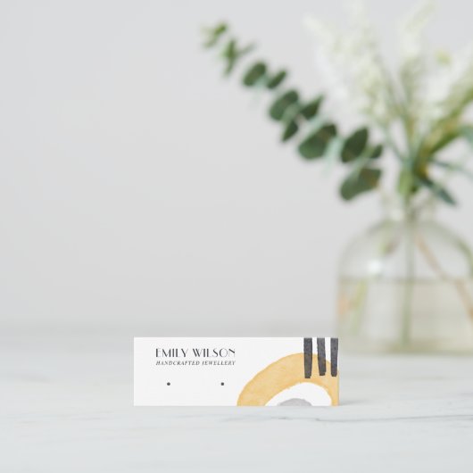 ABSTRAKTE GOLBSTUDIENSTUDIE FÜR DIE ERSTATTUNG MINI VISITENKARTE (Stehend Vorderseite)