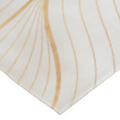 Abstrakte Gold Blätter Artwork | Tablecloth Tischdecke (Schrägansicht)
