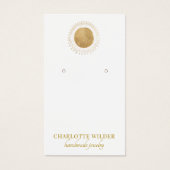 Abstrakte Gold Foil Circle Earring Display Card (Vorderseite)