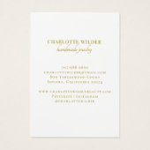 Abstrakte Gold Foil Circle Necklace Display Card (Rückseite)