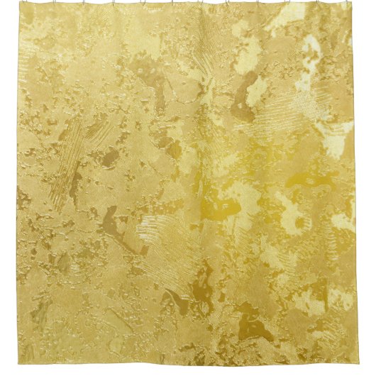 Abstrakte Gold Grunge Textur Hintergrund Duschvorhang (Vorderseite)