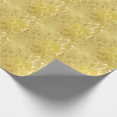 Abstrakte Gold Grunge Textur Hintergrund Geschenkpapier (Ecke)