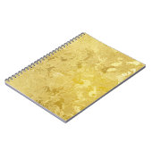 Abstrakte Gold Grunge Textur Hintergrund Notizblock (Linke Seite)