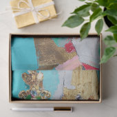 Abstrakte Gold Queen Decoupage Womens History Mona Seidenpapier (Geschenk)