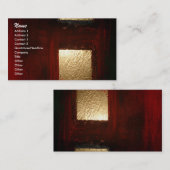 Abstrakte Gold Square-Visitenkarte Visitenkarte (Vorne/Hinten)