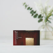 Abstrakte Gold Square-Visitenkarte Visitenkarte (Stehend Vorderseite)