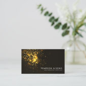 Abstrakte Gold-Sternexplosion des technischen Engi Visitenkarte (Stehend Vorderseite)