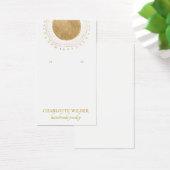 Abstrakte Gold Sun Foil Circle Earring Display Car (Schreibtisch)