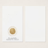 Abstrakte Gold Sun-Imitate belegen Ohrring-Display (Vorne & Hinten)