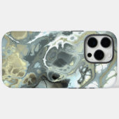 Abstrakte Gold- und Graue Marmorsteinflüssigkeit Case-Mate iPhone Hülle (Rückseite (Horizontal))