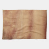 Abstrakte Gold- und Rostkunst Geschirrtuch (Horizontal)