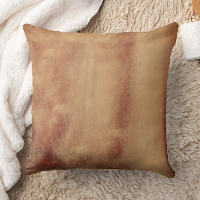 Abstrakte Gold- und Rostkunst Kissen (Decke)
