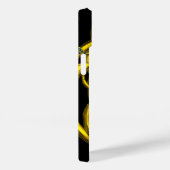 ABSTRAKTE GOLD ZELLTIKKNOTEN, FARBHAFTE GEMS Black Case-Mate iPhone Hülle (Rückseite / Rechts)