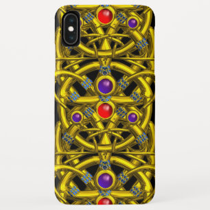 ABSTRAKTE GOLD-ZELLTIKKNOTEN MIT FARBEN GEMSTONS Case-Mate iPhone HÜLLE