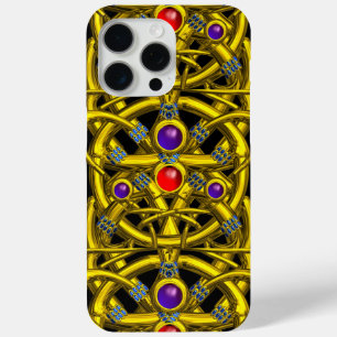 ABSTRAKTE GOLD-ZELLTIKKNOTEN MIT FARBEN GEMSTONS Case-Mate iPhone HÜLLE
