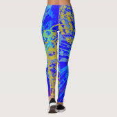 Abstrakte Goldbarmherzigkeit Leggings (Rückseite)