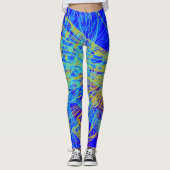 Abstrakte Goldbarmherzigkeit Leggings (Vorderseite)
