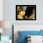 abstrakte Goldblüte Foliendrucke (In Situ (Schlafzimmer))