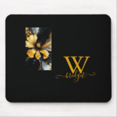 abstrakte Goldblüte Mousepad (Vorne)