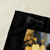 abstrakte Goldblüte Strandtuch (Beispiel)