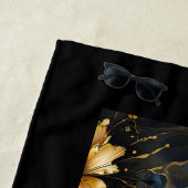 abstrakte Goldblüte Strandtuch (Beispiel)