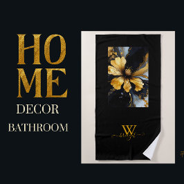 abstrakte Goldblüte Strandtuch