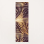 Abstrakte Golden Wave Lines Yogamatte (Vorderseite)