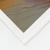 Abstrakte goldene Baumlandschaft-Decke Fleecedecke (Ecke)