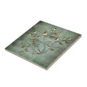 Abstrakte Goldene Blätter Fliese (Seite)