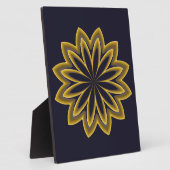 Abstrakte Goldene Blume Fotoplatte (Seite)