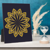 Abstrakte Goldene Blume Fotoplatte (Seite)