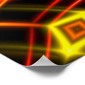 Abstrakte goldene Bühne. Poster (Ecke)