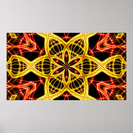 Abstrakte goldene Bühne. Poster (Vorne)