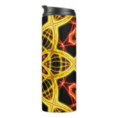 Abstrakte goldene Bühne. Thermosbecher (Nach rechts gedreht)