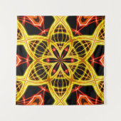 Abstrakte goldene Bühne. Wandteppich (Vorderseite (Horizontal))