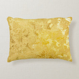 Abstrakte goldene Farbe auf Grunge rau Oberfläche Dekokissen