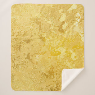 Abstrakte goldene Farbe auf Grunge rau Oberfläche Sherpadecke