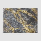 Abstrakte goldene funkelnde felsige Textur Seidenpapier (Vorderseite)