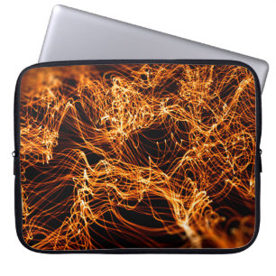 Abstrakte goldene Lichter Laptopschutzhülle