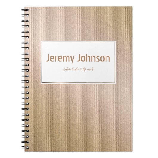 Abstrakte goldene Oberflächenbeschaffenheit Notizblock (Vorderseite)