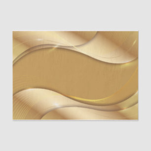 Abstrakte goldene Schattierungen und Wellen   Seidenpapier