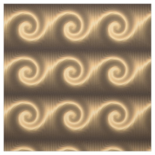 abstrakte goldene Spiralstruktur Stoff (Muster)