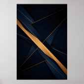 Abstrakte goldene Verbindungen Poster (Vorne)