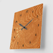 Abstrakte goldene Wave Wall Uhr (Winkel)